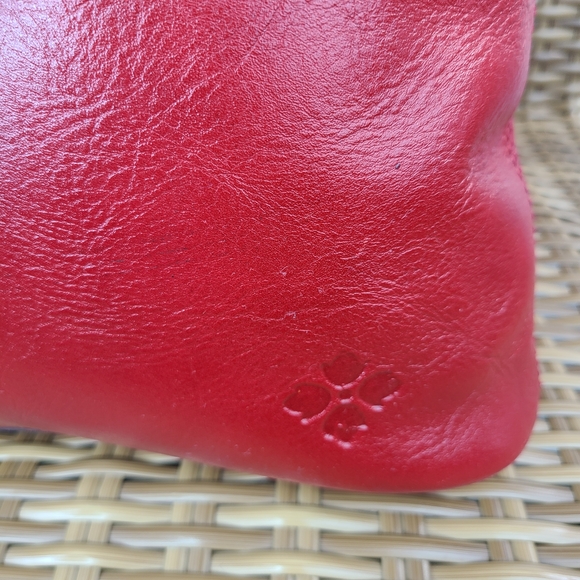 Patricia Nash Convertible Red Leather Tote Shoulder Bag - Picture 7 of 16